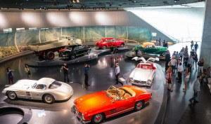 Classic Porsche cars in Museum in Germany